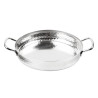Plat en Inox Martelé Table Presentation 180mm - Gastronoble