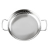 Hammered Stainless Steel Dish Table Presentation 180mm - Gastronoble
