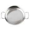Plat en Inox Martelé Table Presentation 180mm - Gastronoble