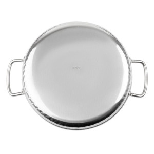 Plat en Inox Martelé Table Presentation 180mm - Gastronoble