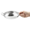 Plat en Inox Martelé Table Presentation 180mm - Gastronoble