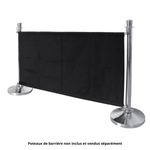 Barrière De Tela Negra Con Fijaciones - Bolero - Fourniresto