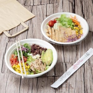 Couvercles PET Fiesta Recyclable para Poke Bowls 682 y 909 ml - Lote de 50 - Gastronoble