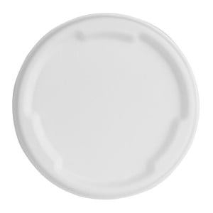 Tapas de Bagazo Fiesta Compostable para Tazones de 400/500 ml - Lote de 50 - Gastronoble