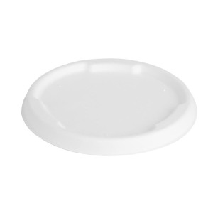 Tapas de Bagazo Fiesta Compostable para Tazones de 400/500 ml - Lote de 50 - Gastronoble