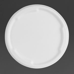 Tapas de Bagazo Fiesta Compostable para Tazones de 750/900 ml - Lote de 50 - Gastronoble