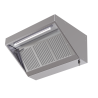 Hotte Snack 700 Led Sin Motor Dynasteel - Long. 1400 mm, Inox AISI304