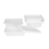 Barquetas Alimentarias de Bagazo Fiesta Compostable 500ml - Lote de 100 - Gastronoble