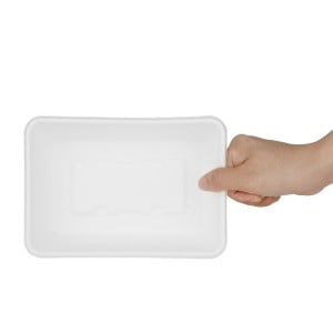 Barquetas Alimentarias de Bagazo Compostable 650ml - Lote de 100 - Gastronoble