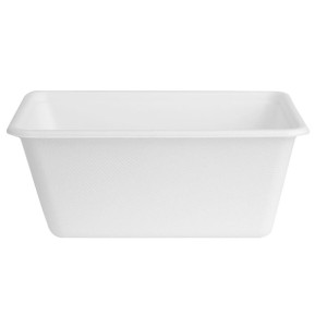 Compostable Bagasse Food Trays 1000ml - Pack of 100 - Fiesta Green
