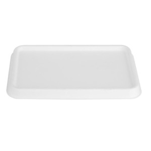 Compostable Bagasse Lids for Trays - Pack of 100 - Fiesta Green