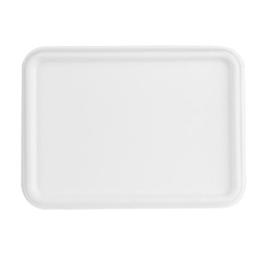 Compostable Bagasse Lids for Trays - Pack of 100 - Fiesta Green