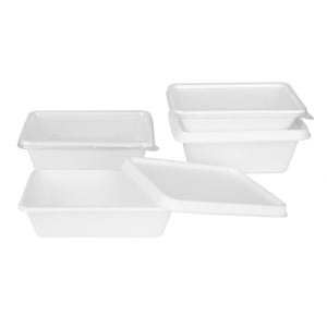 Tapas de Bagazo Compostable para Bandejas - Lote de 100 - Fiesta Green