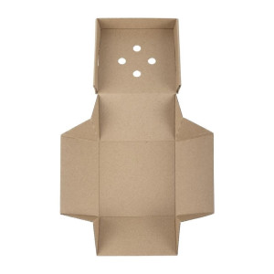 Cajas de Hamburguesas Cuadradas Plegables - Lote de 100 - Fiesta Green