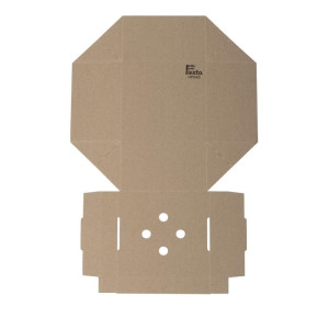 Cajas de Hamburguesas Cuadradas Plegables - Lote de 100 - Fiesta Green