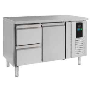 Mesa Refrigerada Positiva con 1 Puerta y 2 Cajones Energy Line - 190 L