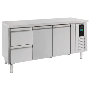 Mesa Refrigerada Positiva de 2 Puertas y 2 Cajones Energy Line - 291 L