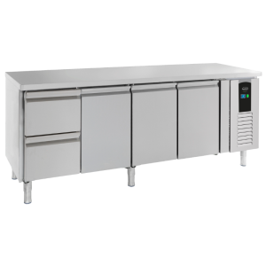 Mesa Refrigerada Positiva de 3 Puertas y 2 Cajones Energy Line - 393 L