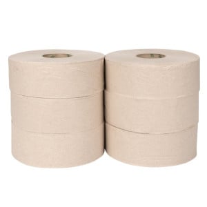 Rouleaux Jumbo Reciclado 2 Capas 300m - Lote de 6 - Jantex