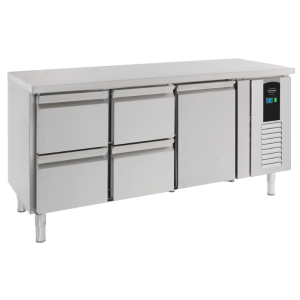 Mesa Refrigerada Positiva con 1 Puerta y 4 Cajones Energy Line - 291 L