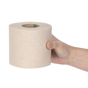 Rollo de Papel Higiénico Reciclado 2 Capas 320 Hojas - Lote de 36 - Jantex