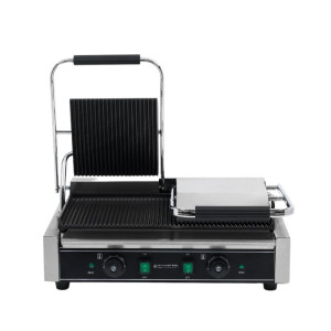 Grill Panini Doble - Placas Ranuradas - Dynasteel