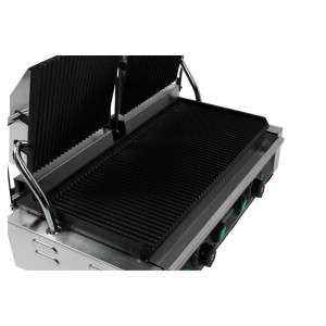 Grill Panini Doble - Placas Ranuradas - Dynasteel