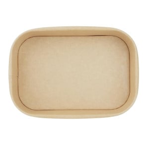 Bandejas Alimentarias Rectangulares Reciclables 600 ml - Lote de 300 - Fiesta Green