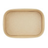 Bandejas Alimentarias Rectangulares Reciclables 600 ml - Lote de 300 - Fiesta Green