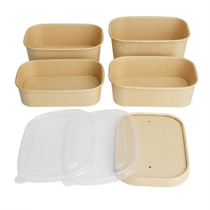 Barquettes Alimentaires Rectangulaires Recyclable 1L - Lot de 300 - Fiesta Green