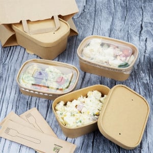 Envases Alimentarios Rectangulares Reciclables 1L - Lote de 300 - Fiesta Green