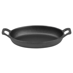 Plato Ovalado con Orejas de Hierro Fundido - 180 x 120 mm