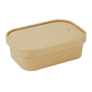 Couvercles Papier pour Barquettes Rectangulaires - Lot de 300 - Fiesta