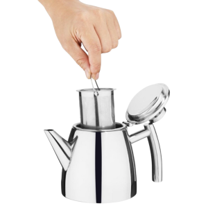 Théière Isolée Conique en Inox - 0.35 L