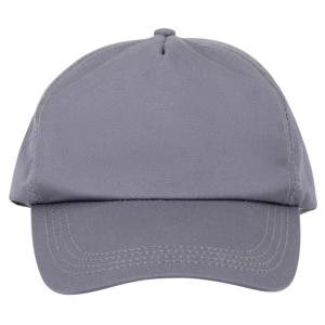 Gorra de béisbol antracita de algodón