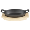 Tabla para Plato Ovalado de Hierro Fundido - 210x120 mm