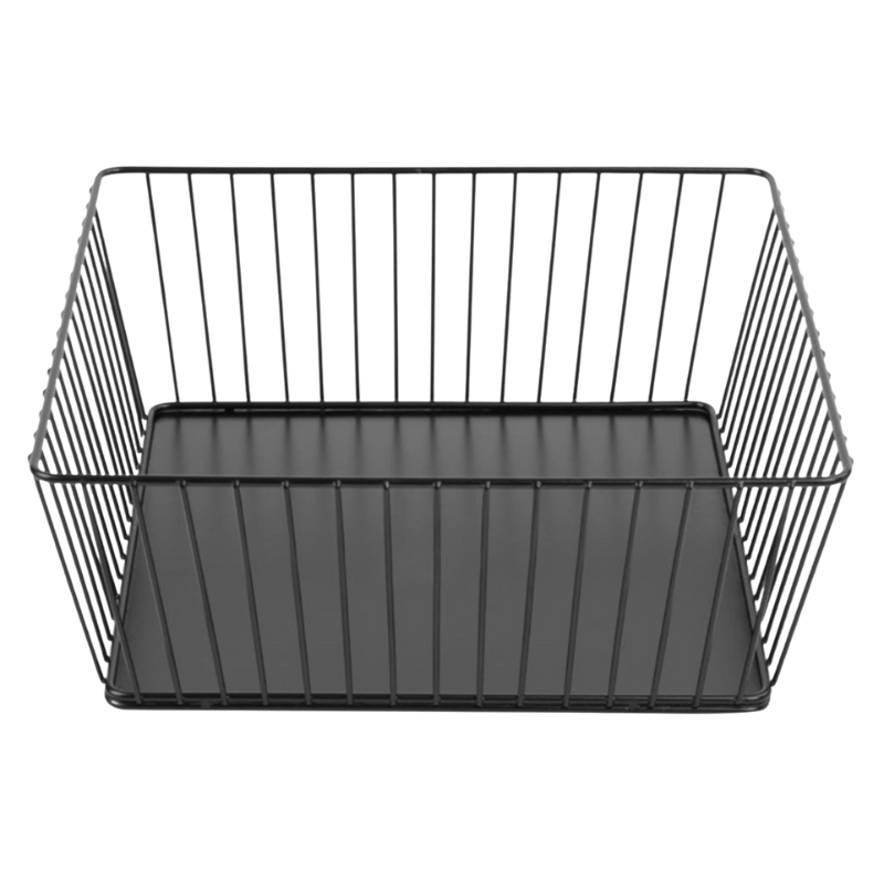 Cesta de Presentación Cuadrada Metálica Negra - 280x280x100 mm Cesta de Presentación Cuadrada Metálica Negra - 280x280x100 mm