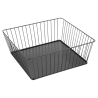 Cesta de Presentación Cuadrada Metálica Negra - 280x280x100 mm