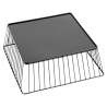 Cesta de Presentación Cuadrada Metálica Negra - 280x280x100 mm