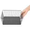 Cesta de Presentación Cuadrada Metálica Negra - 280x280x100 mm