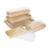 Barquetas para Sushi Reciclables 255 x 181 mm - Lote de 300 - Fiesta Green