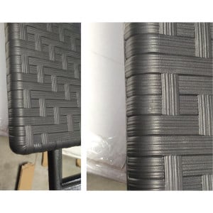 Mesa Plegable Cuadrada Negra - 62 x 62 cm - Bolero