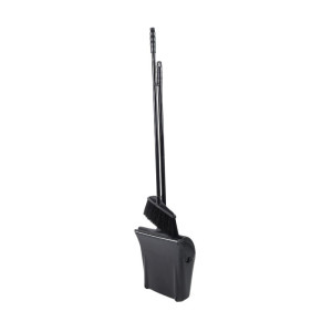 Escoba con Recogedor Negro Dynasteel - Para una higiene impecable en su restaurante
