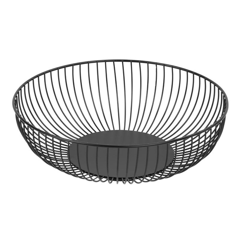 Panier de Présentation Rond Métallique Noir Ø 285 mm - Olympia Panier de Présentation Rond Métallique Noir Ø 285 mm - Olympia