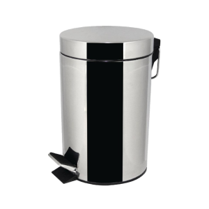 Cubo de basura con pedal de acero inoxidable - 3L - FourniResto