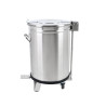 Cubo de Basura de Acero Inoxidable con Pedal - 100 L - Dynasteel