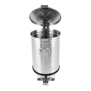 Cubo de Basura de Acero Inoxidable con Pedal - 100 L - Dynasteel