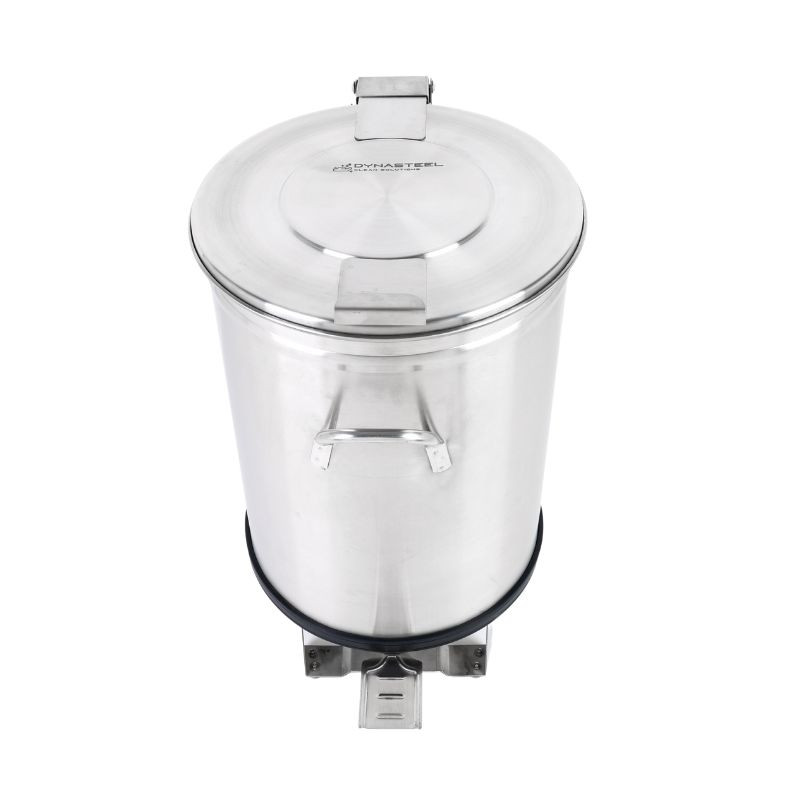 Cubo de Basura de Acero Inoxidable con Pedal - 100 L - Dynasteel