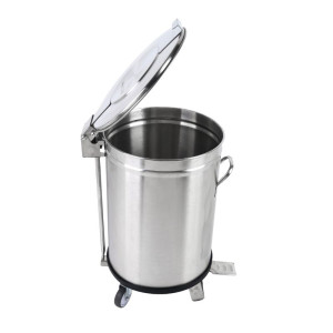 Cubo de Basura de Acero Inoxidable con Pedal - 100 L - Dynasteel
