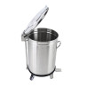 Cubo de Basura de Acero Inoxidable con Pedal - 100 L - Dynasteel